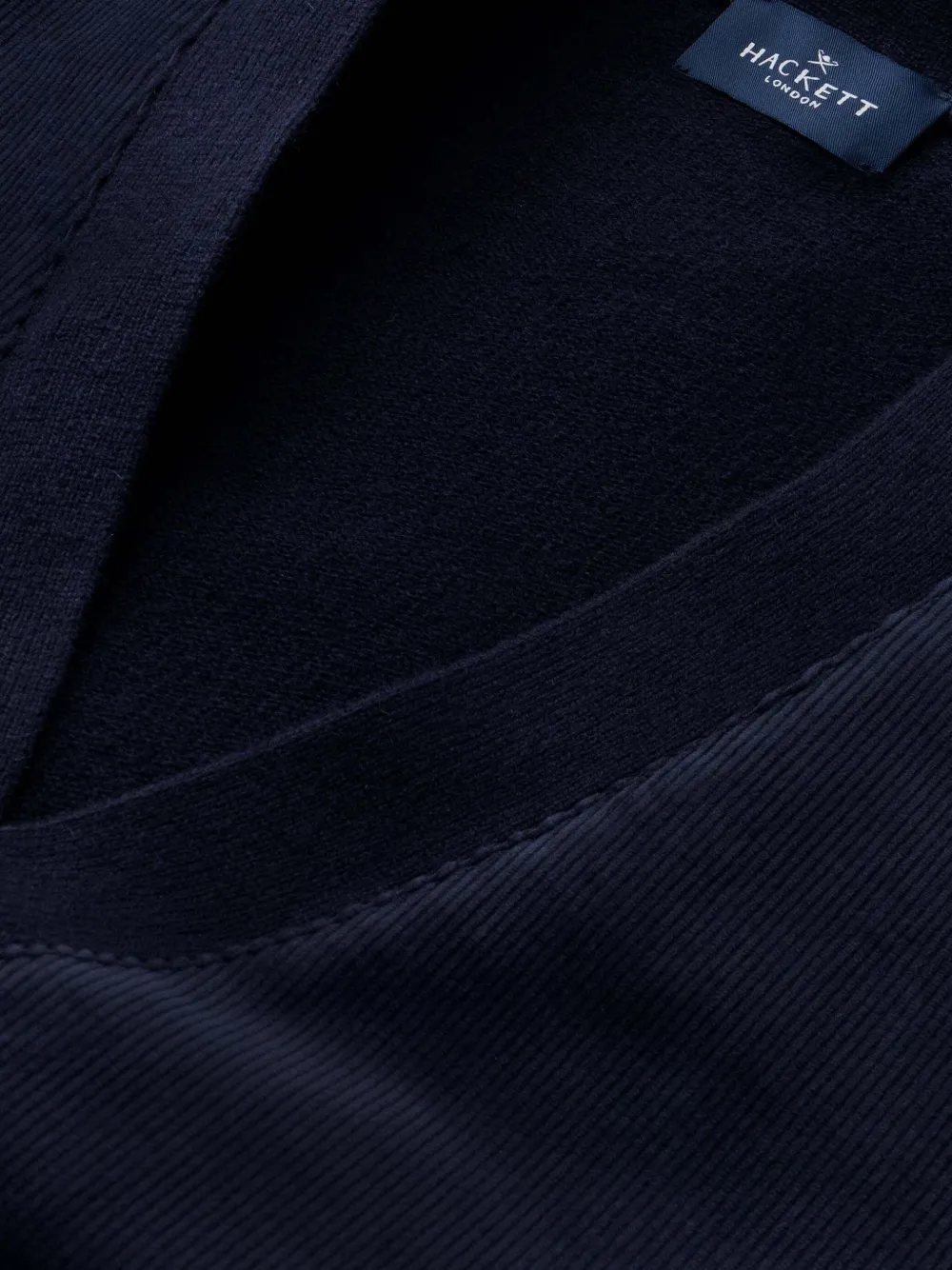 Hackett London Vest met V-hals Blauw