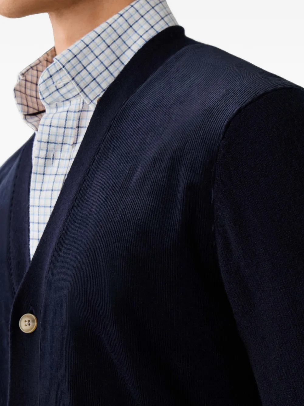 Hackett London Vest met V-hals Blauw