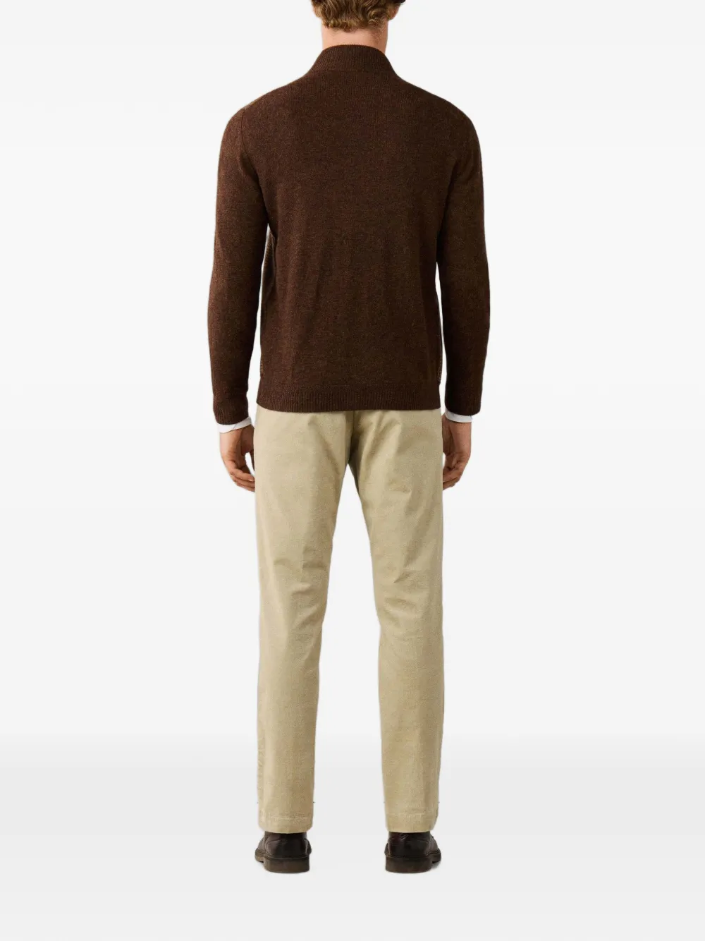 Hackett London Prince of Wales geruit vest Bruin