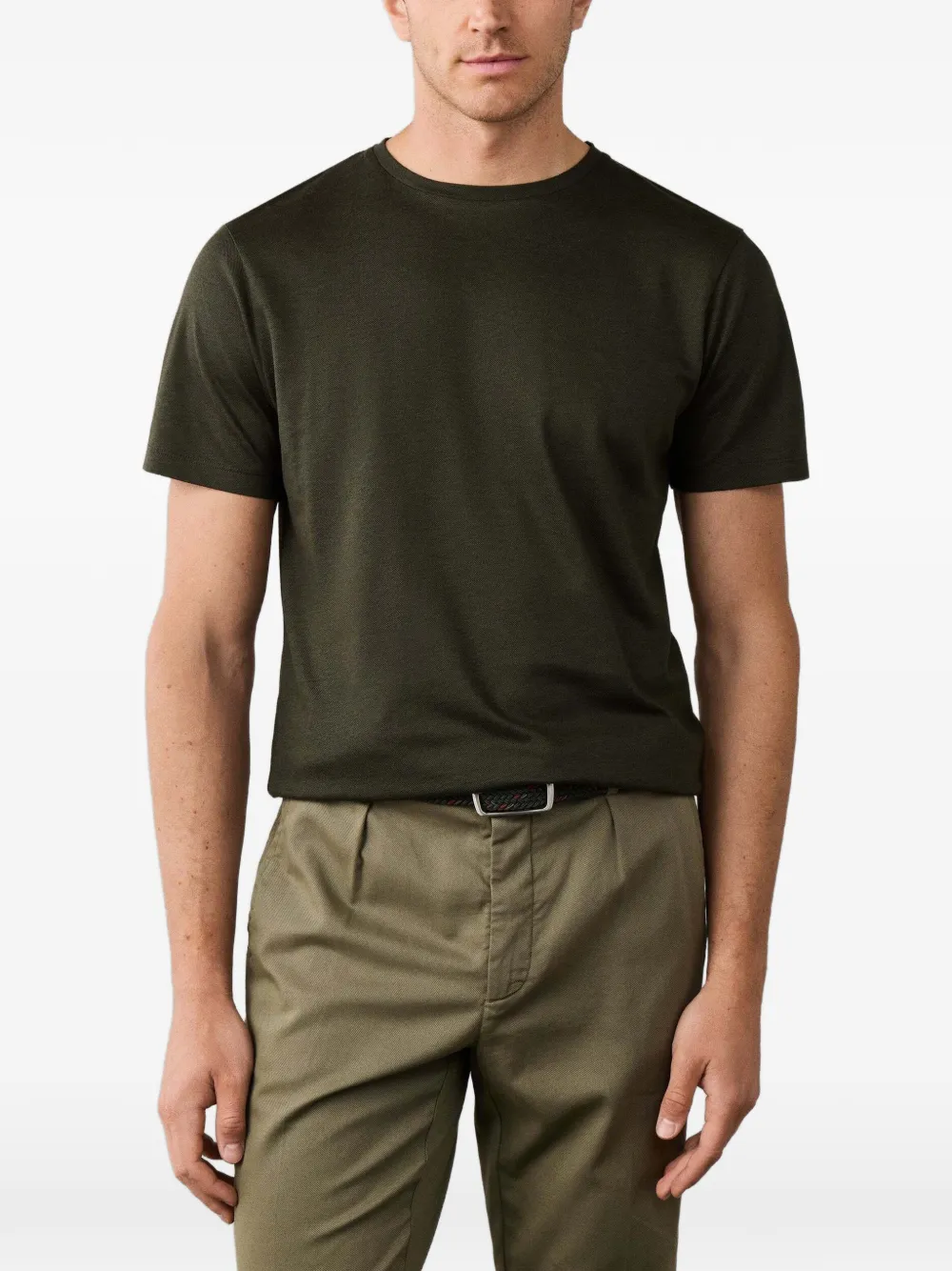 Hackett London T-shirt met ronde hals Groen