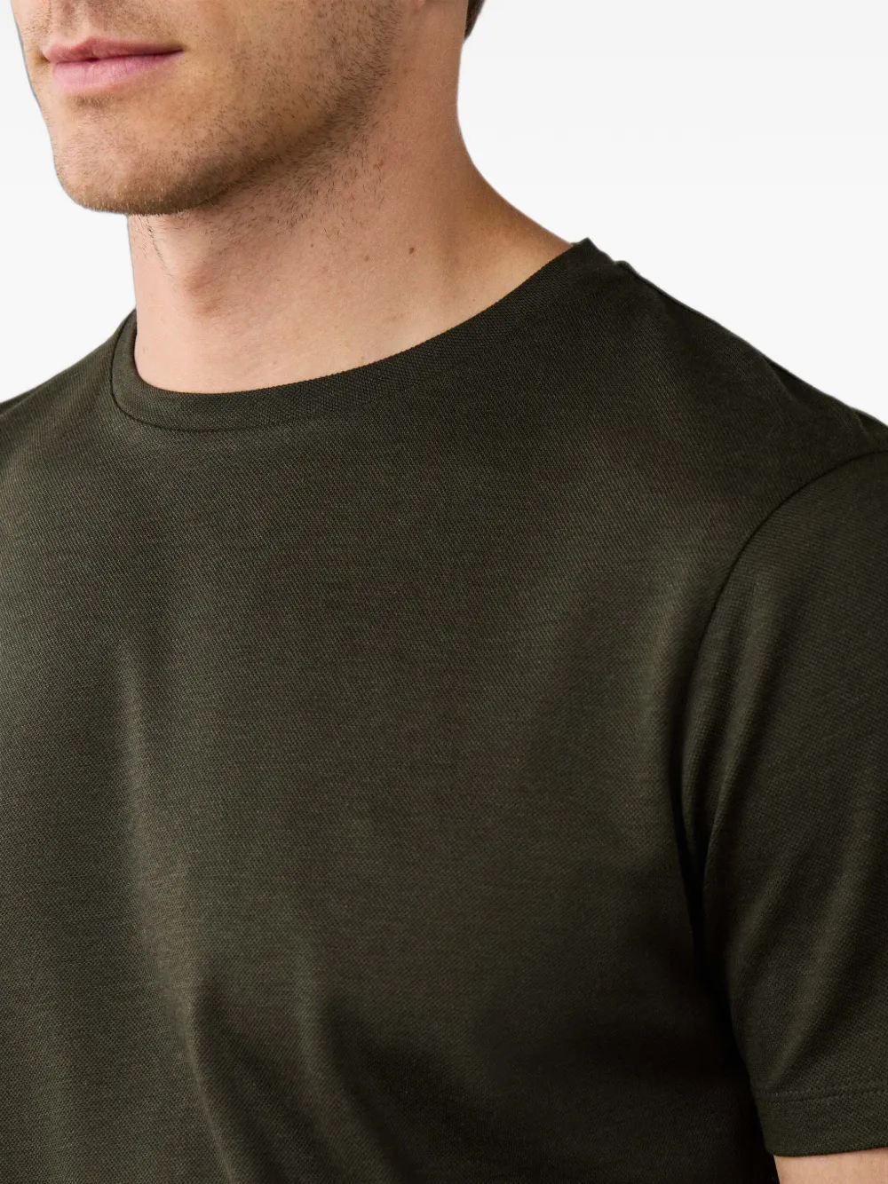 Hackett London T-shirt met ronde hals Groen