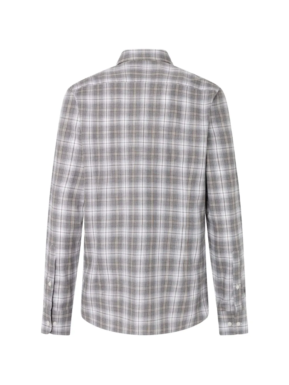 Hackett London Geruit overhemd Grijs