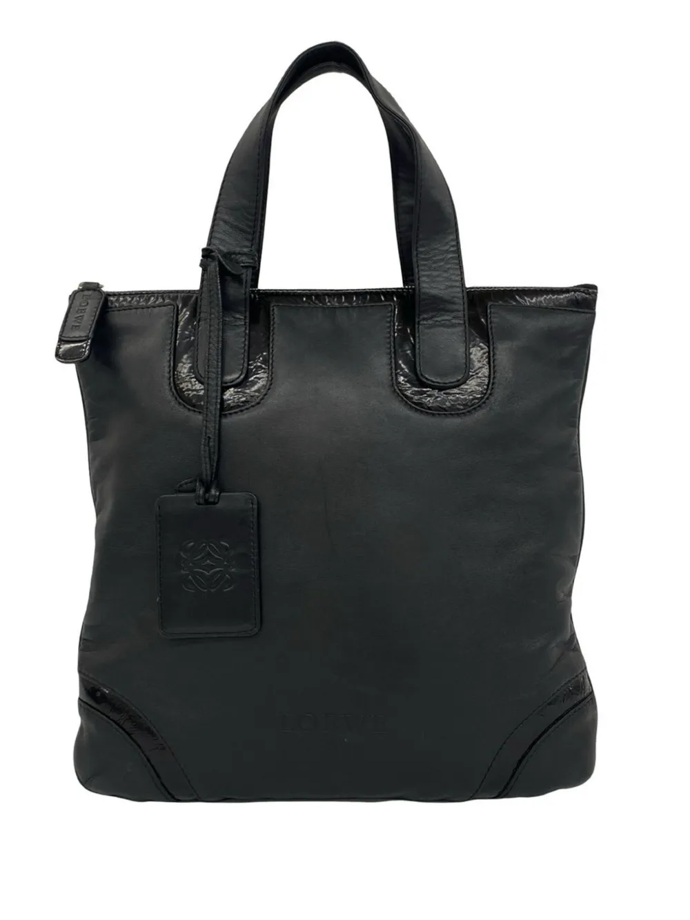Loewe Pre-Owned 2010-2026 Leather tote bag - Nero