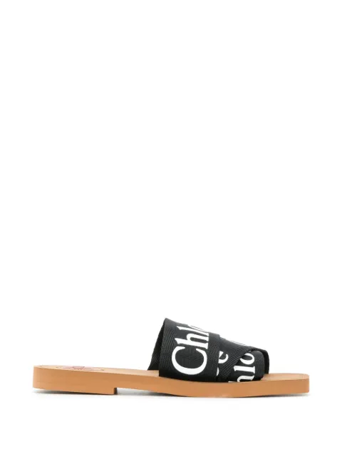 Chloé sandalias Woody con tiras cruzadas