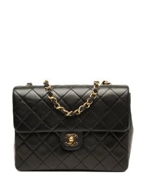 CHANEL Pre-Owned 2021-2026 Mini Crumpled Glazed Lambskin Flap