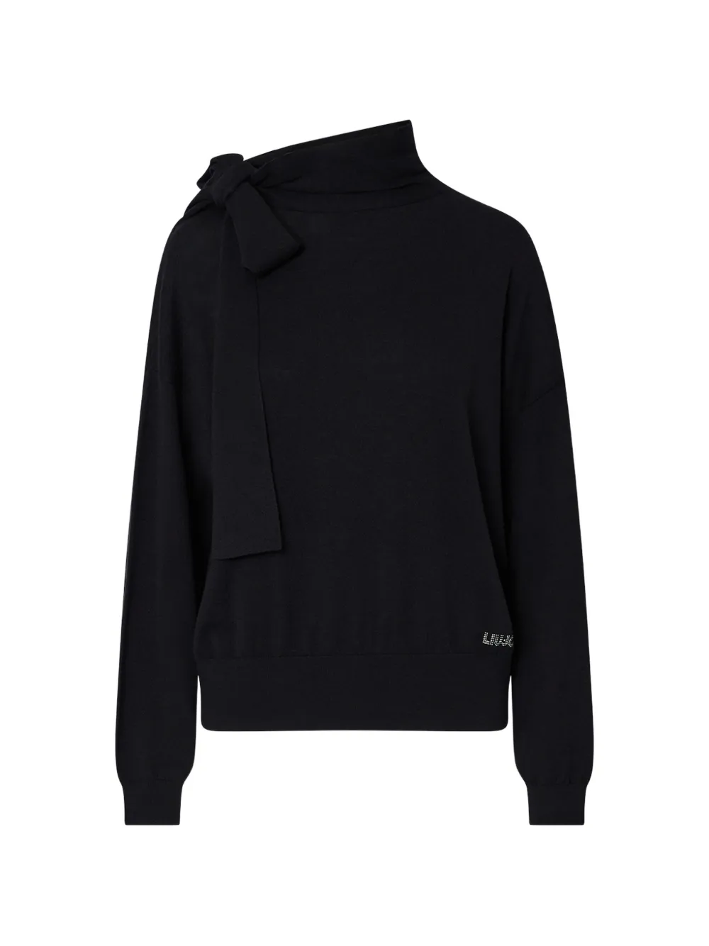 LIU JO top with scarf detail - Nero