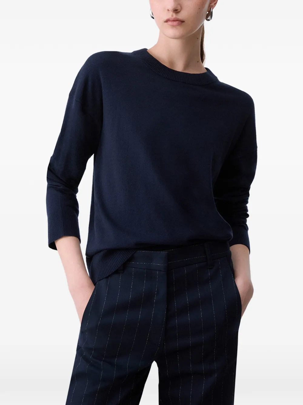 Liu •jo Wool Blend Sweater In 블루