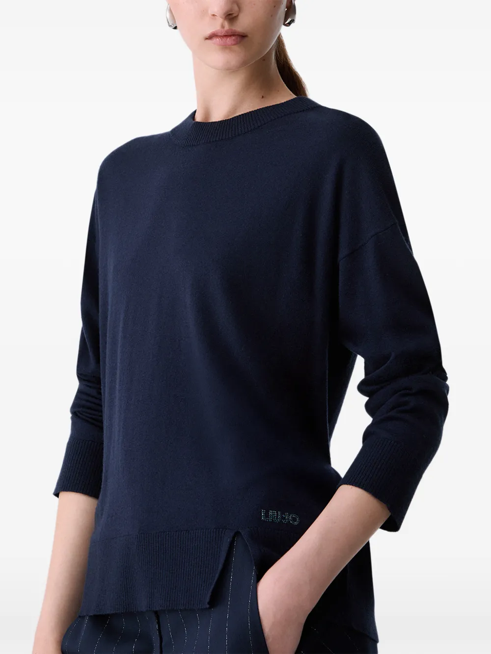 LIU JO Trui van wolblend Blauw