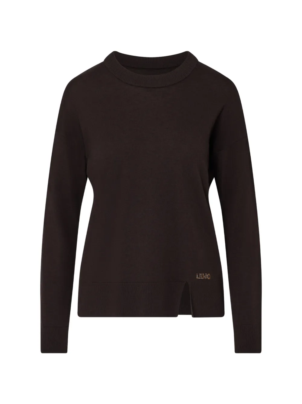 Liu •jo Wool Blend Sweater In Brown