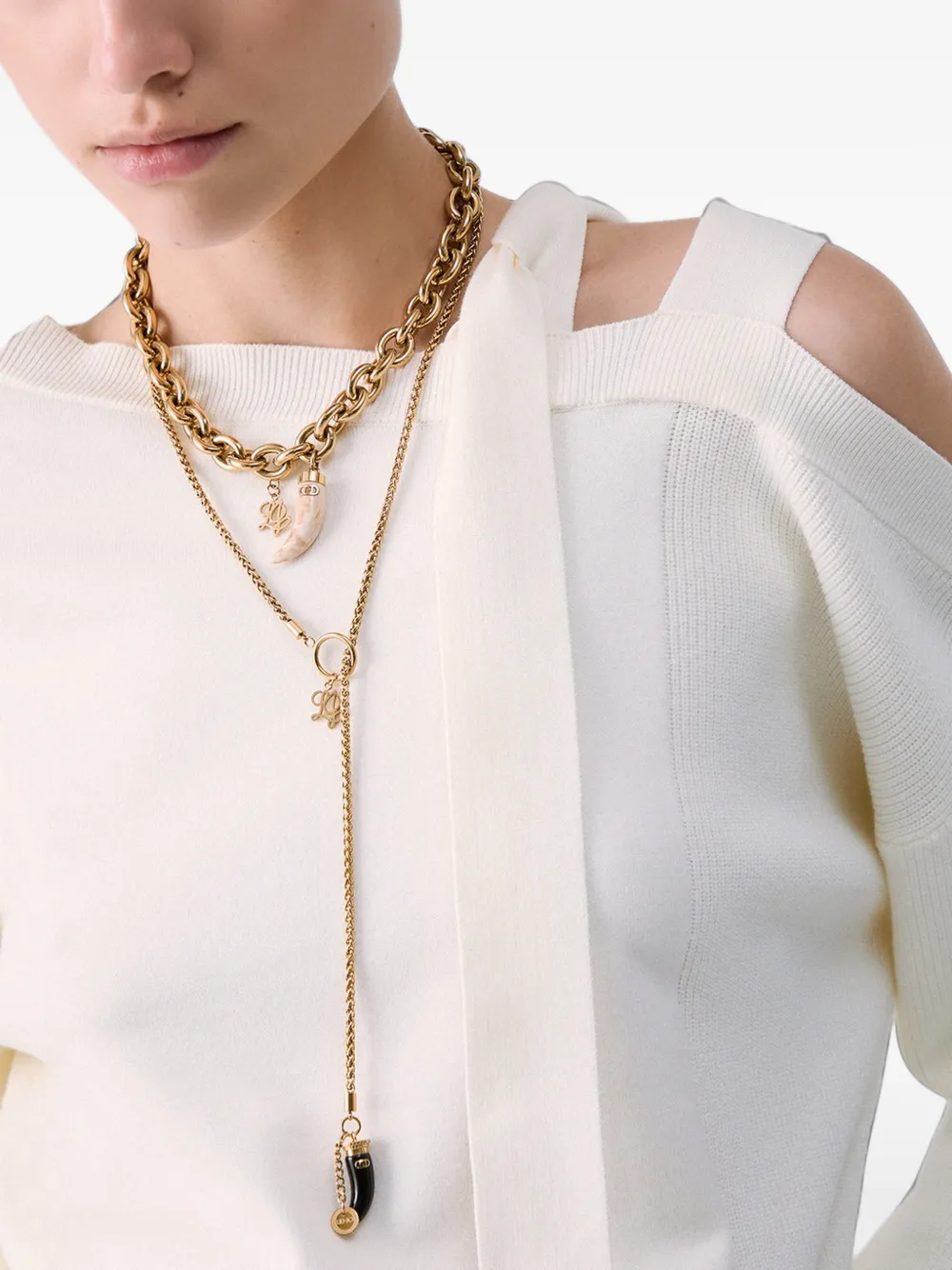 LIU JO Trui met strik Beige