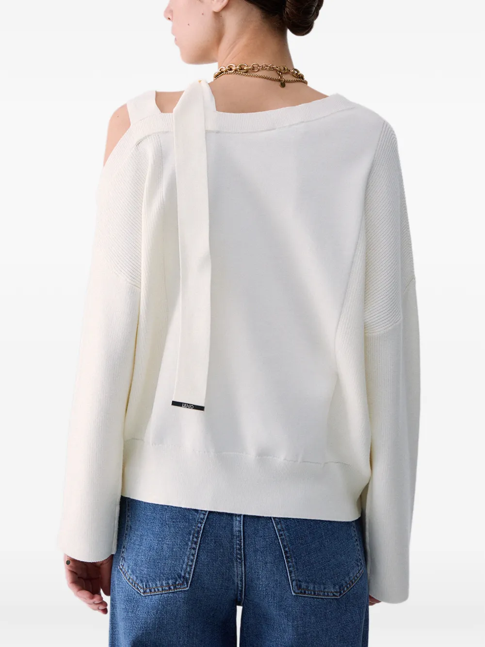 LIU JO Trui met strik Beige