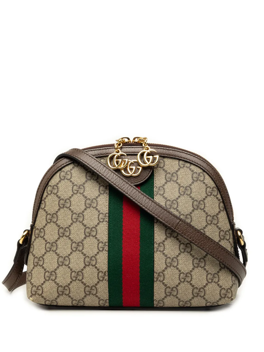 Gucci Pre-Owned 2016-2026 Small GG Supreme Web Ophidia Dome crossbody bag - Toni neutri