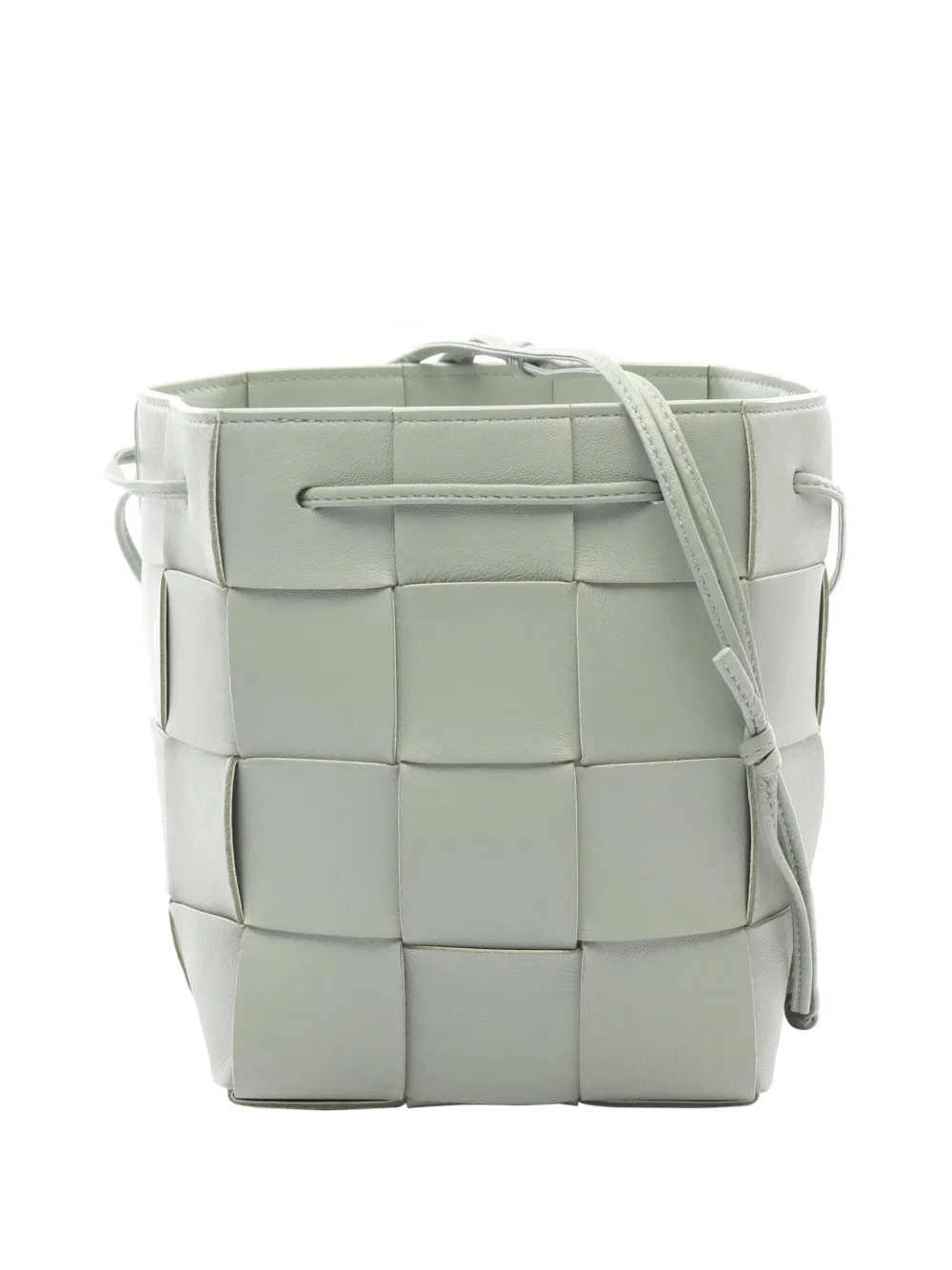 Bottega Veneta Pre-Owned 2015-2026 Nappa Maxi Intrecciato Cassette bucket bag - Grigio