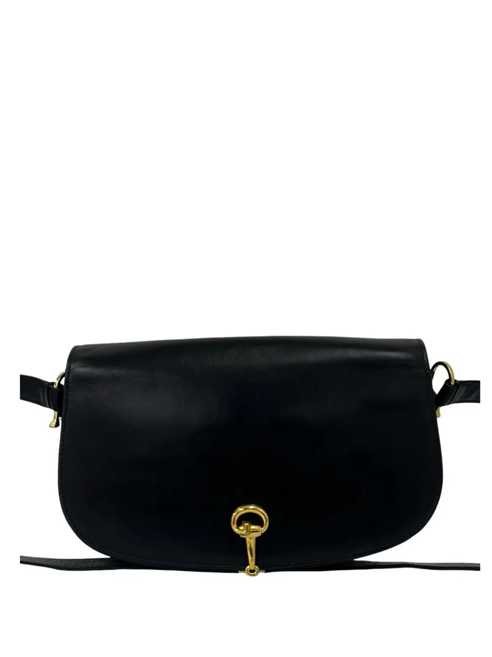 Gucci Pre-Owned 1970-1980 Horsebit shoulder bag - Nero