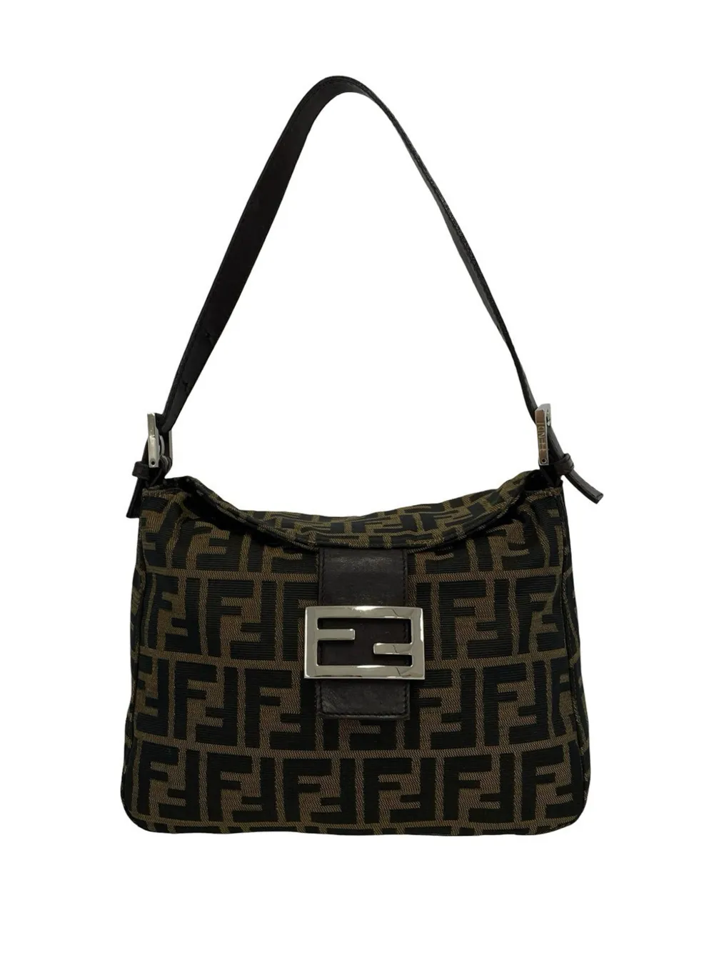 Fendi Pre-Owned 1990-2010 Zucca Canvas shoulder bag - Marrone