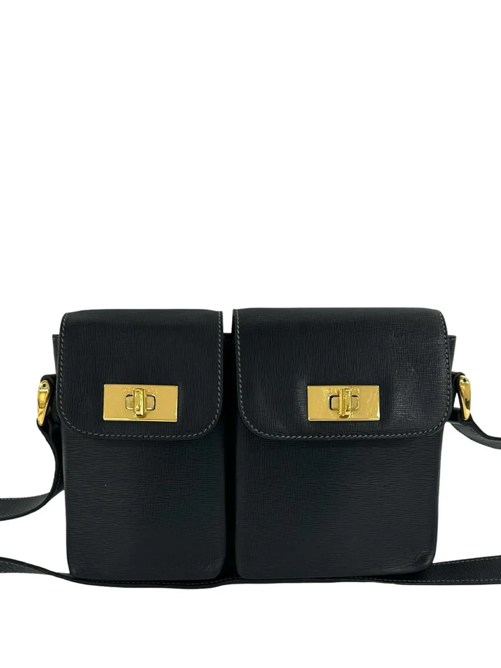 Gucci Pre-Owned 20th Century Calfskin Turn Lock crossbody bag - Nero