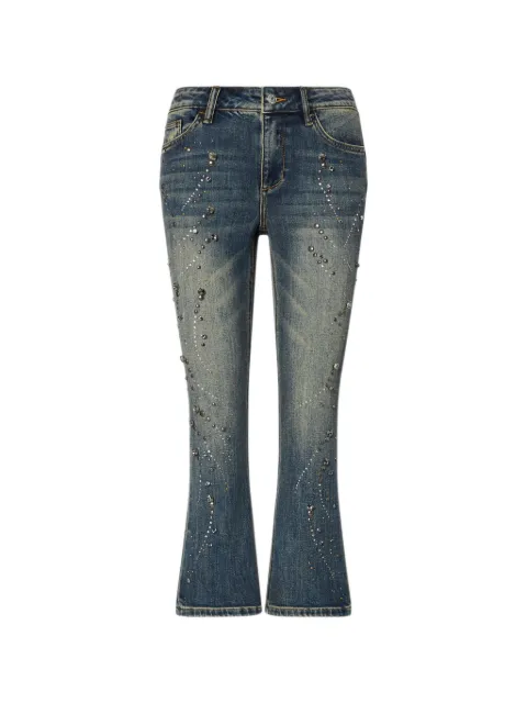 LIU JO bootcut jeans with rhinestones