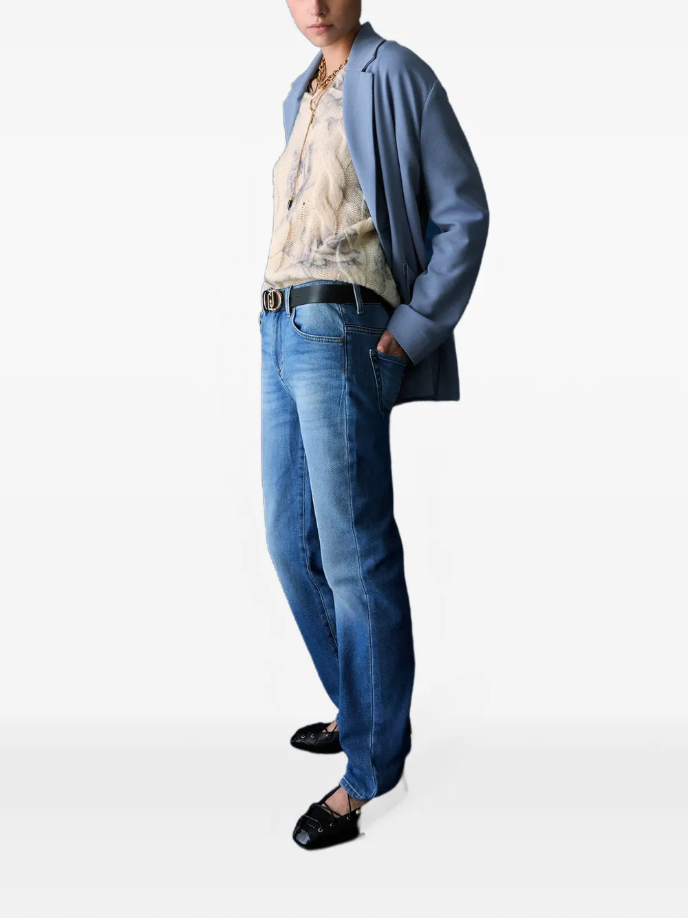 LIU JO High waist jeans Blauw