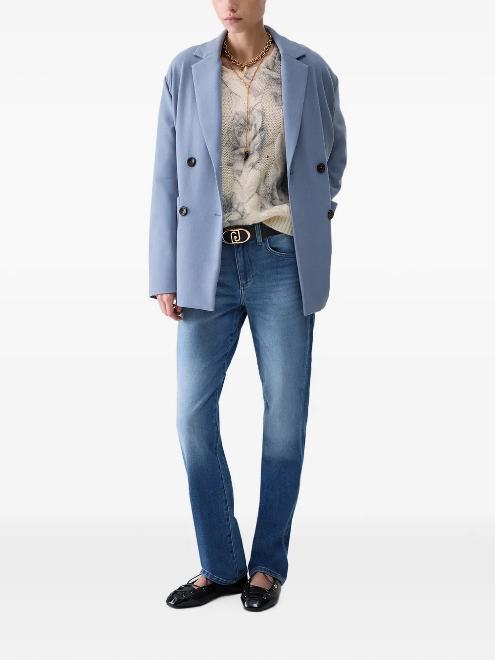 LIU JO High waist jeans Blauw