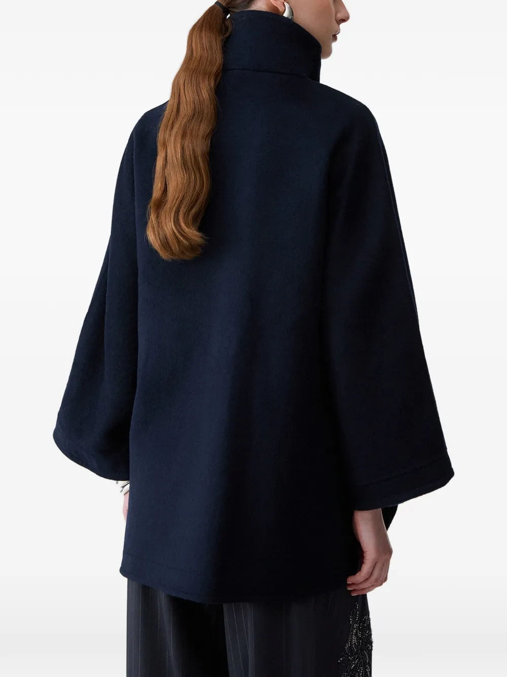 LIU JO Wollen cape Blauw
