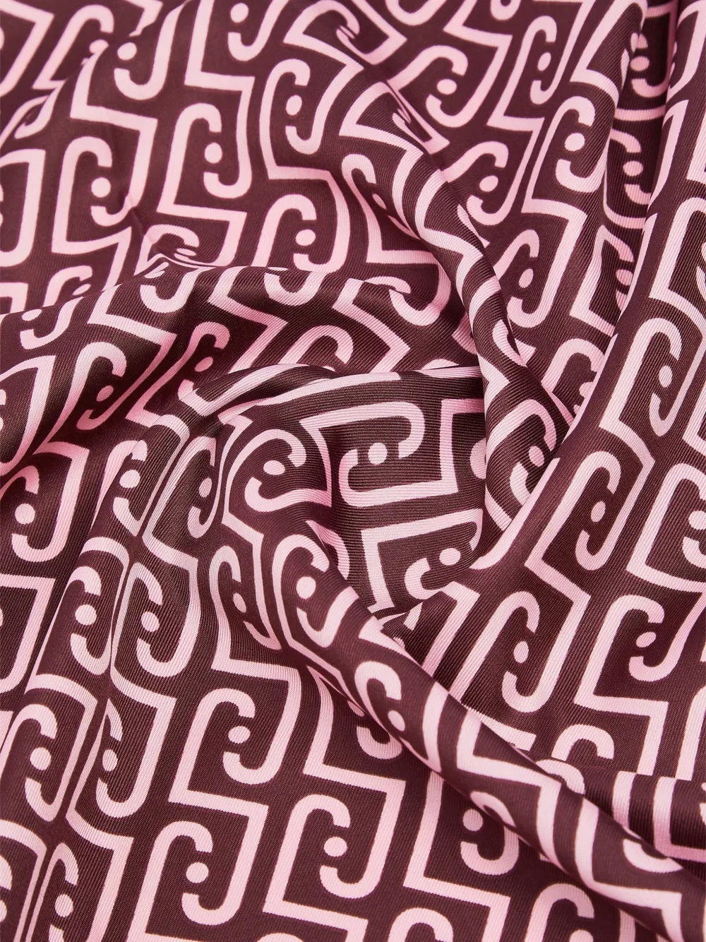 LIU JO Grote sjaal met monogram-logo Paars