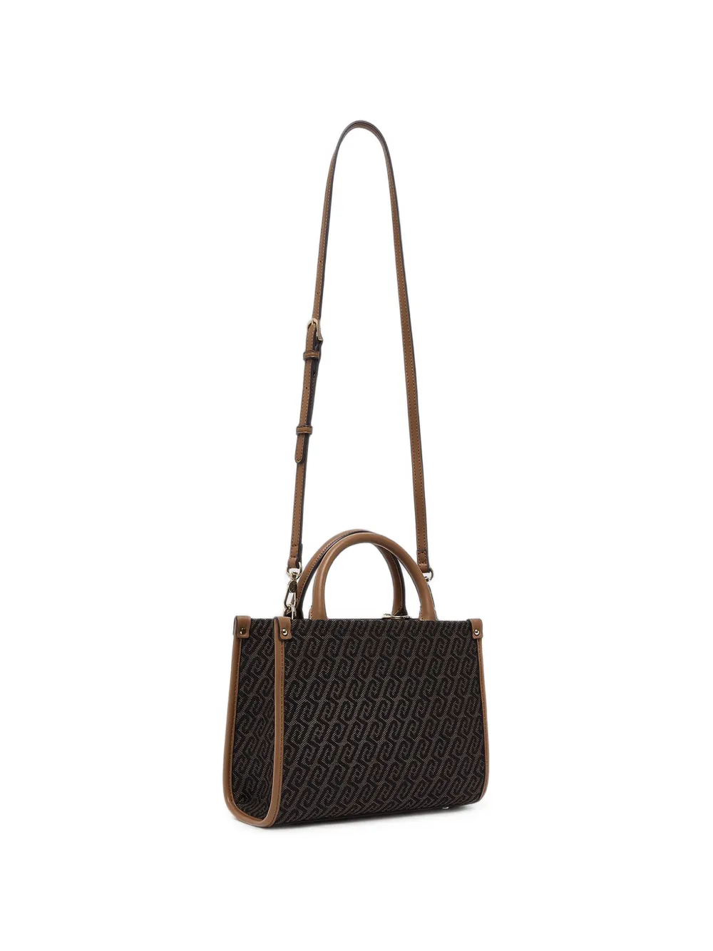 LIU JO small jacquard bag Zwart
