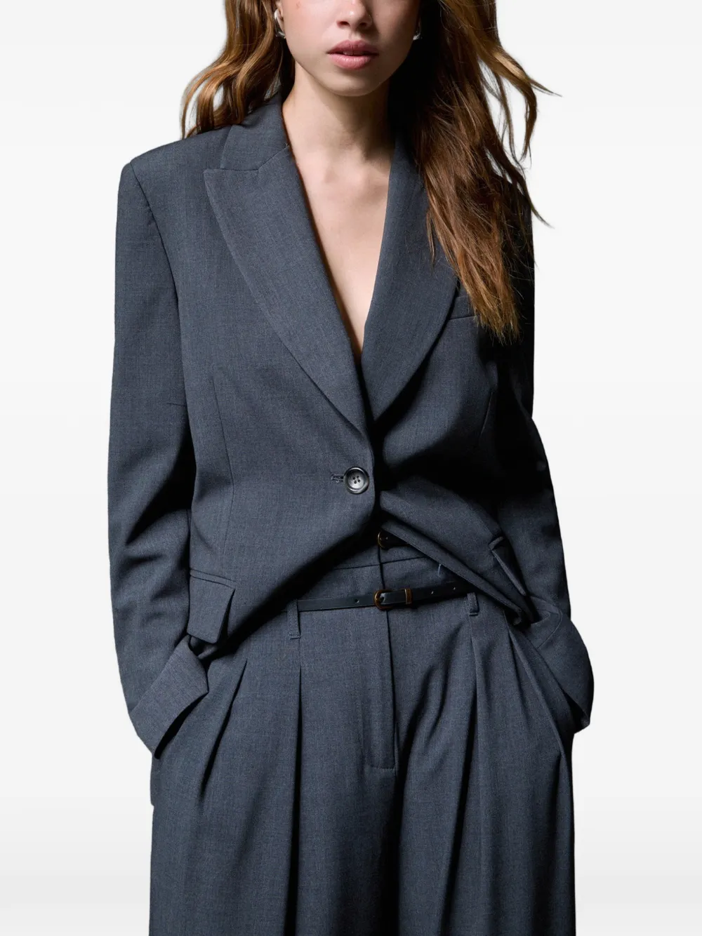 LIU JO Flanellen flared broek Groen