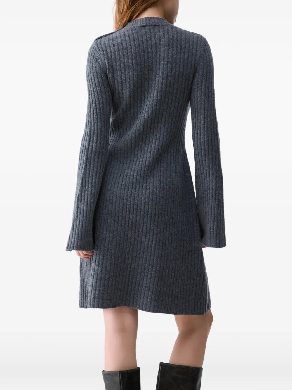 LIU JO Gebreide mini-jurk Grijs