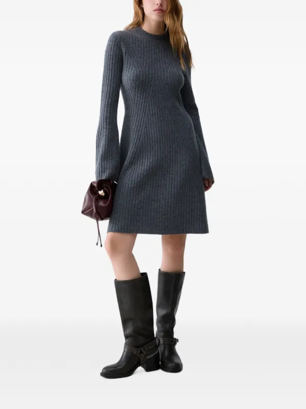 daily knitted dress Liu Jo Short In Knit, Grey Mélange, XL INC.
