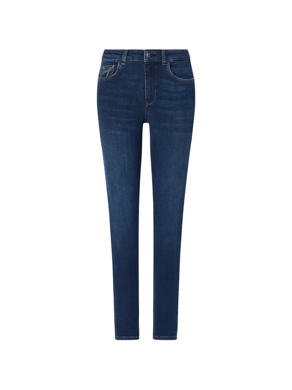 LIU JO skinny jeans with embellishments - Blu
