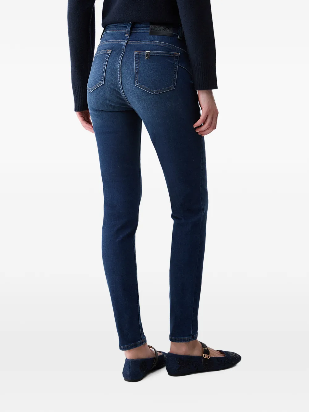 LIU JO Skinny jeans met verfraaiing Blauw