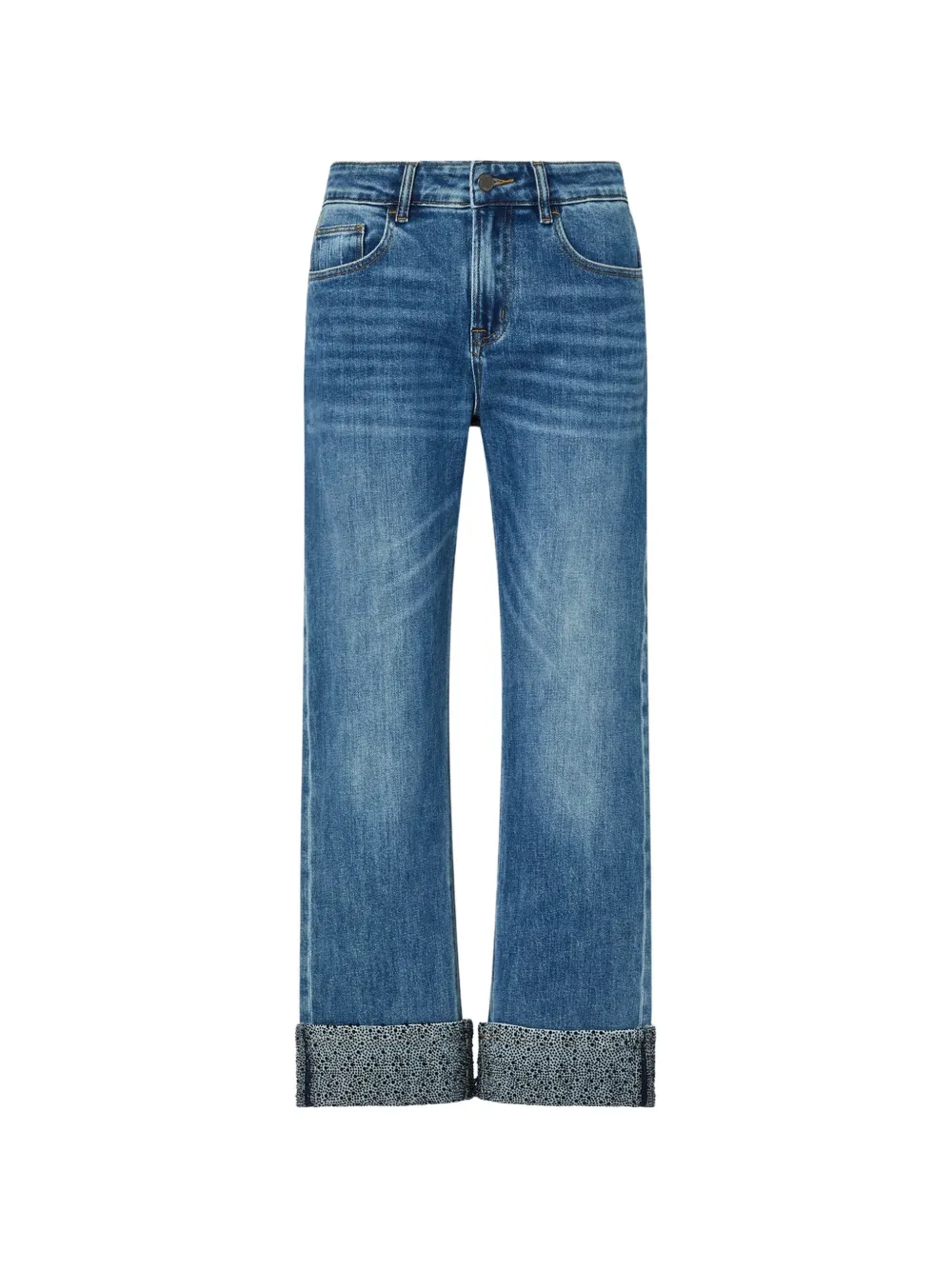 LIU JO straight-leg jeans with micro-rhinestones - Blu