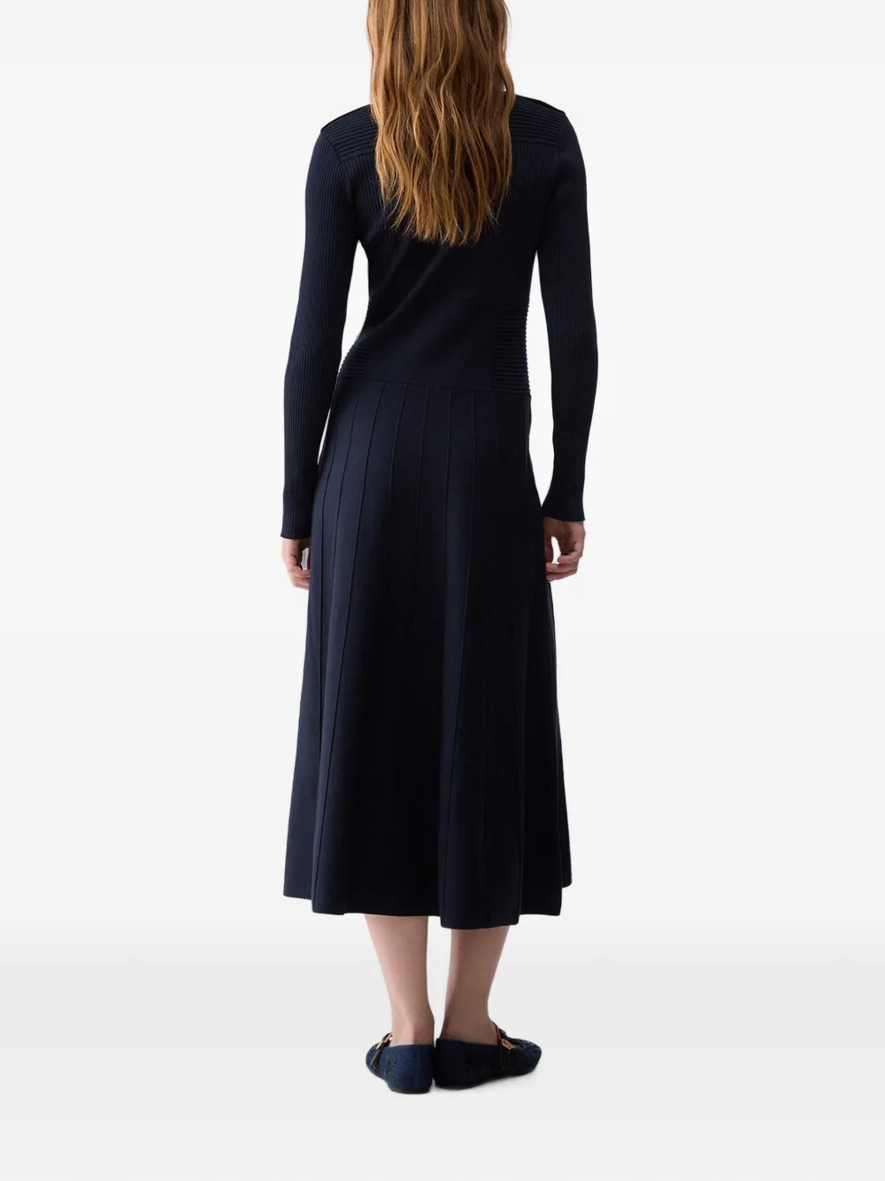 LIU JO Gebreide midi-jurk Blauw