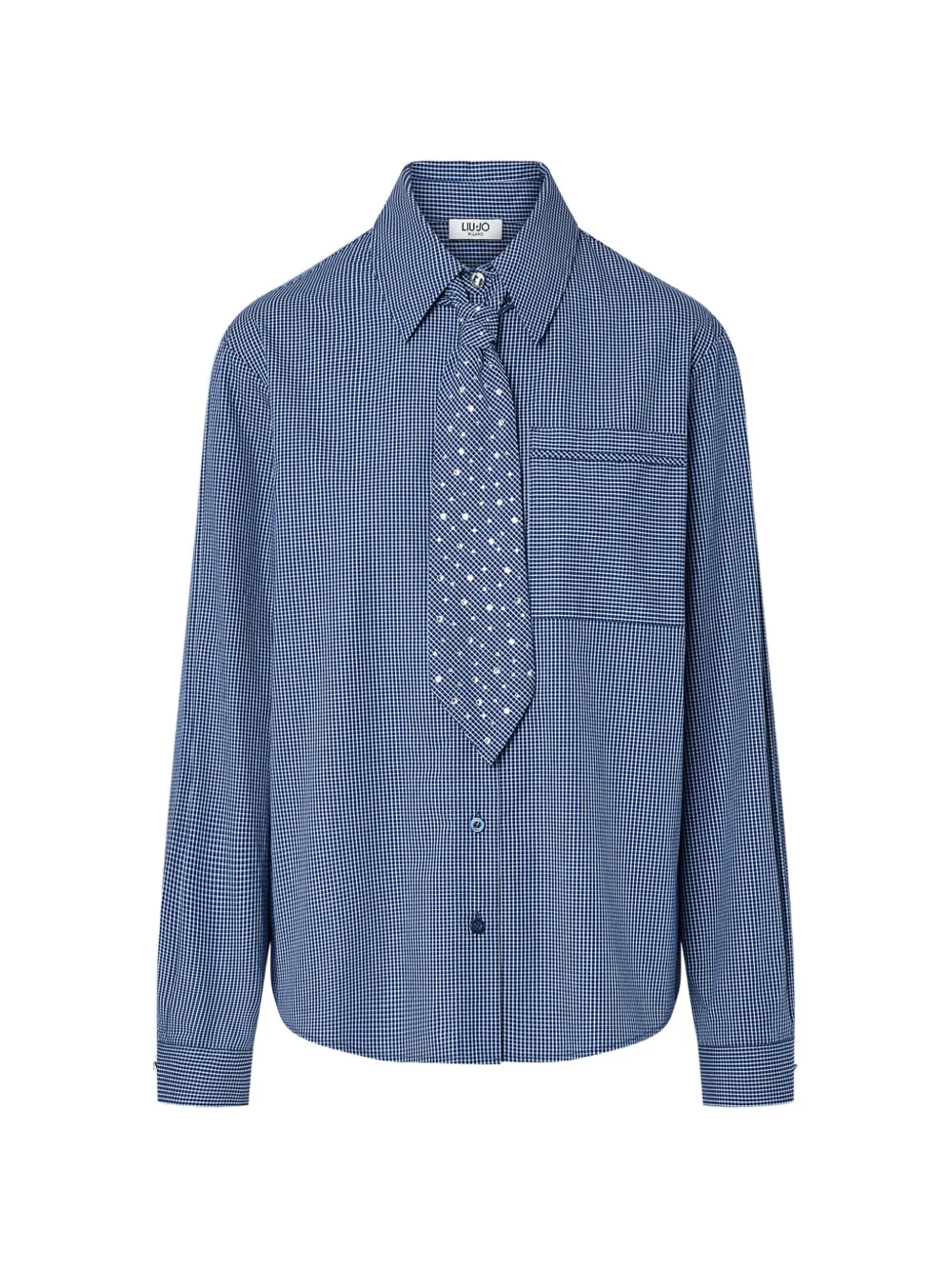 LIU JO shirt with tie - Blu