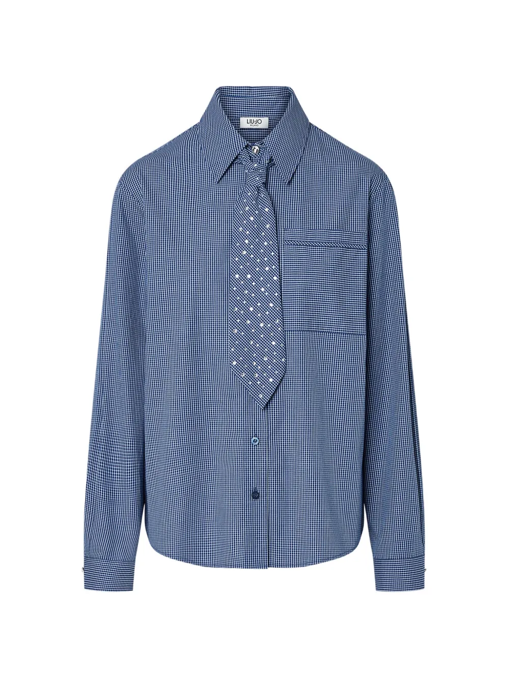 LIU JO shirt with tie - Blu