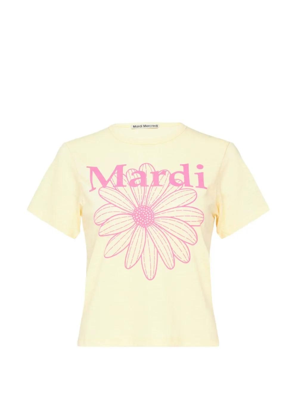 Mardi Mercredi flower-graphic T-shirt
