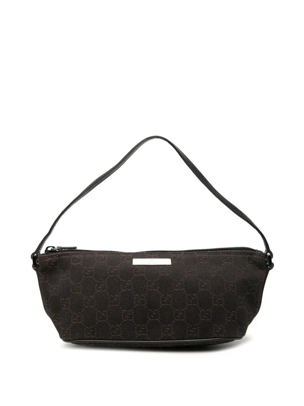 Gucci Pre-Owned 2000-2015 GG Denim Boat shoulder bag - Marrone
