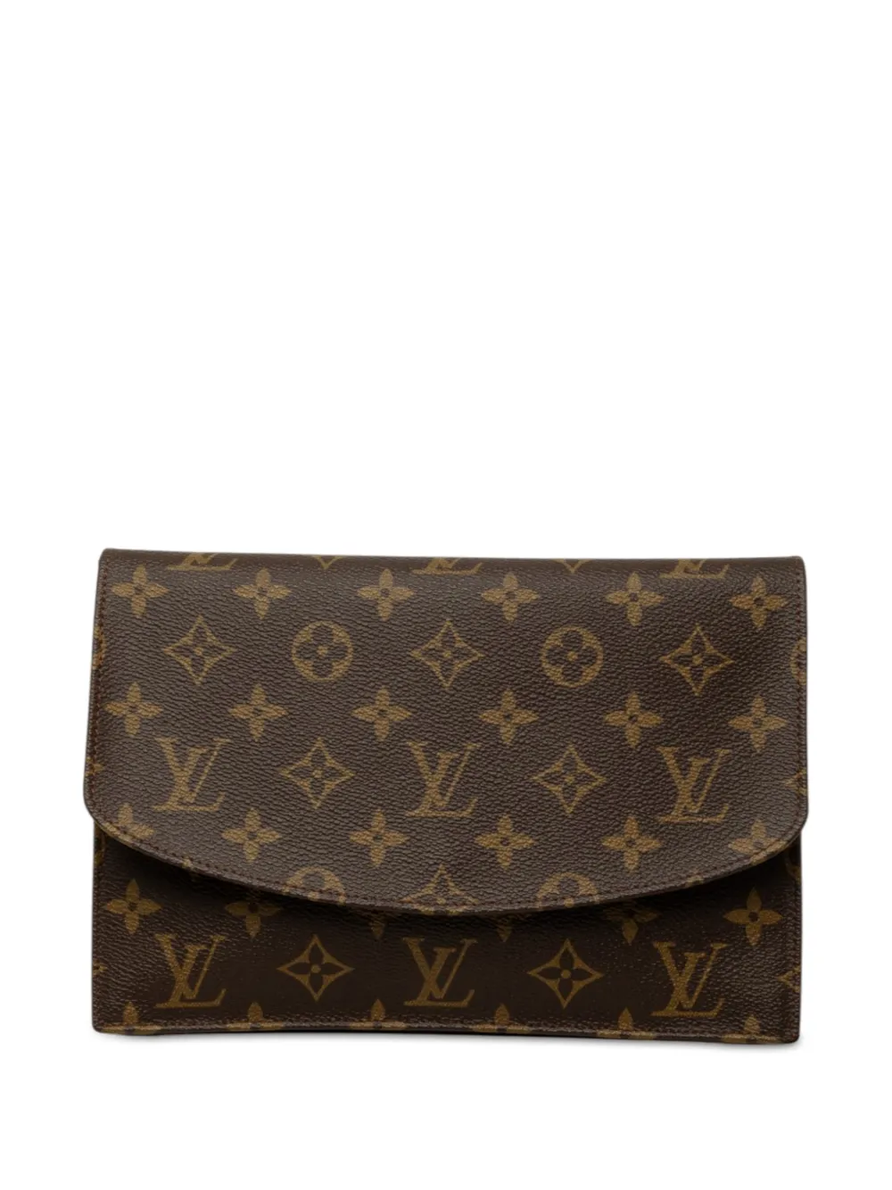 Louis Vuitton Pre-Owned 1987 Monogram Pochette Rabat Clutch 23cm - Braun