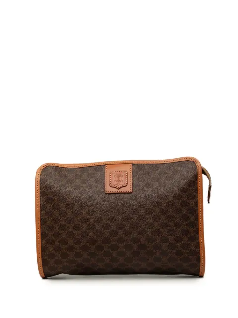 Celine Pre-Owned 2011 Macadam Coated Canvas clutch bag