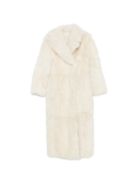 Yves Salomon double-breasted shearling coat
