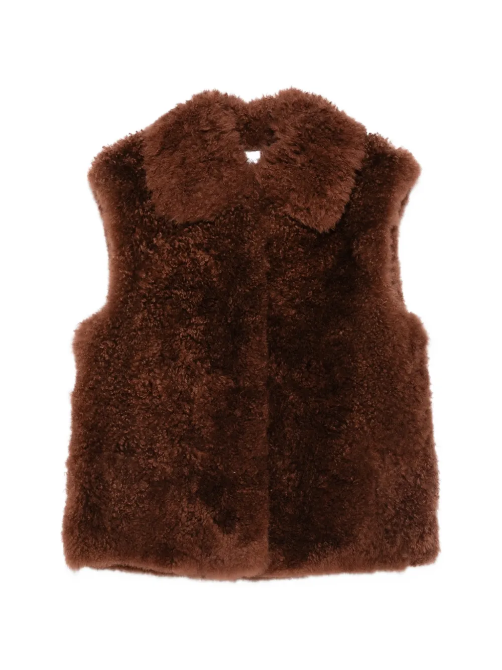 Yves Salomon shearling gilet - Marrone