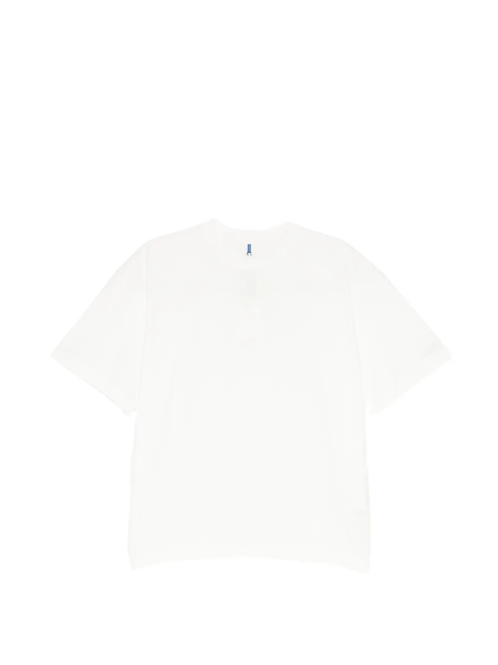 Ader Error t-shirt plissé à patch logo | blanc | Image 1