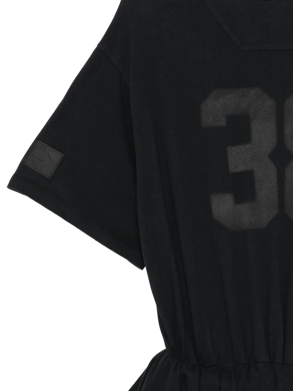 Juun.J Hybride T-shirtjurk Zwart