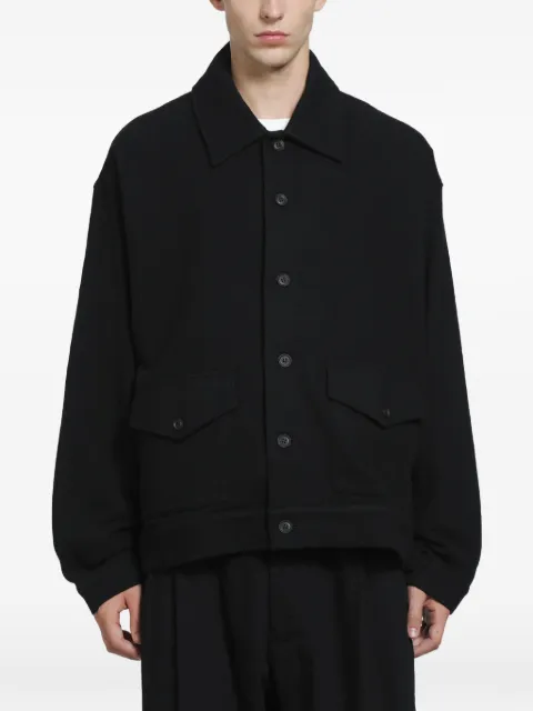 Yohji Yamamoto button-up flap-pocket shirt jacket