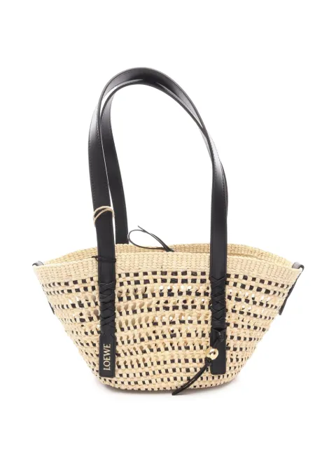 Loewe Pre-Owned 2020-2026 Paulas Ibiza Small Raffia Braided Basket Bag tote bag