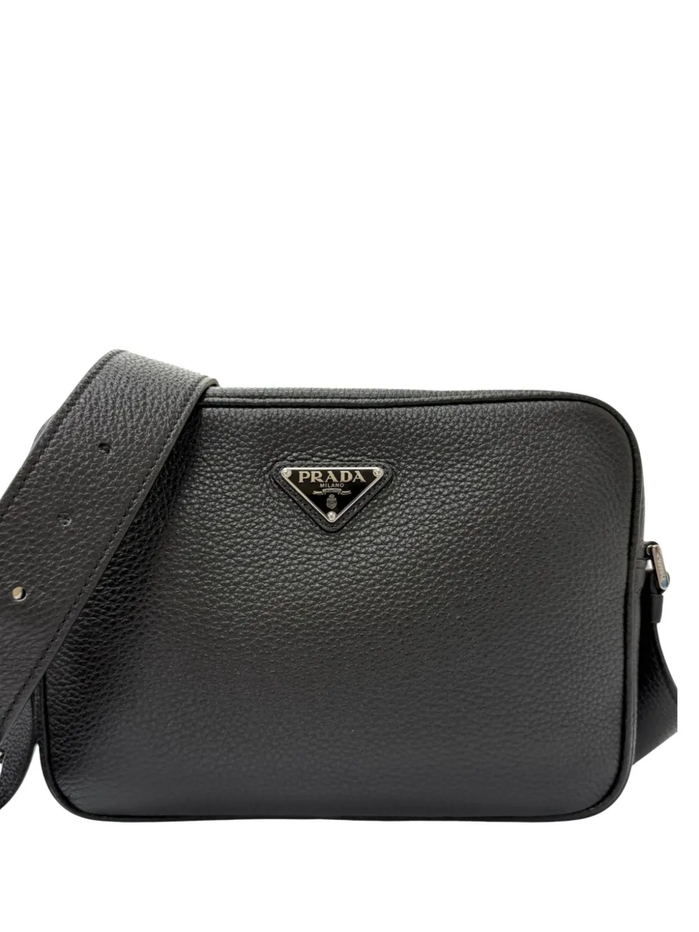 Prada Pre-Owned 2013-2026 Vitello Daino Camera Bag crossbody bag - Nero