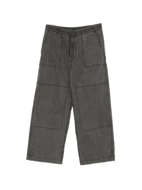 Juun.J ripstop-textured panelled trousers