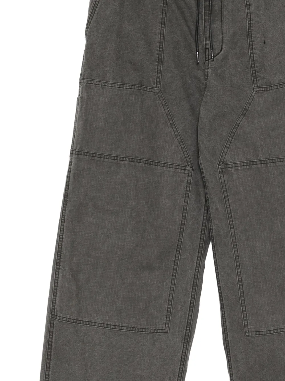 Juun.J Ripstop broek met vlakken en textuur Grijs