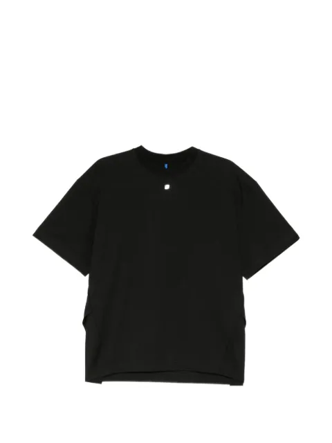 Ader Error logo-patch pleated T-shirt