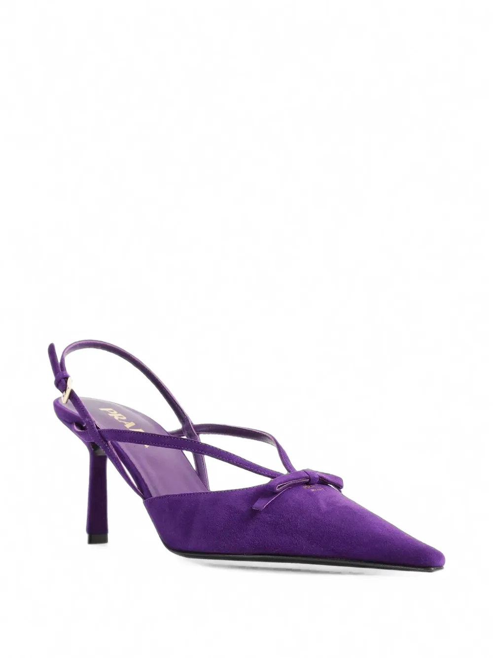 Prada Suède slingback pumps Paars